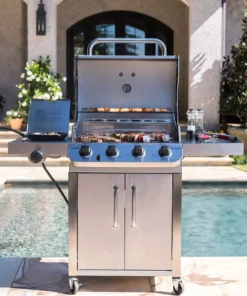 Char-Broil Grills Performance Stainless 4-Burner Liquid Propane Gas Grill with 1 Side Burner -Mmaster Outlet Shop 43465439