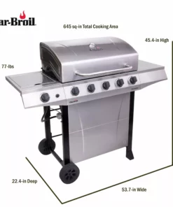 Char-Broil Grills Performance Silver 5-Burner Liquid Propane Gas Grill with 1 Side Burner -Mmaster Outlet Shop 43467516 scaled