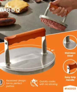 Blue Rhino Grilling Tools & Accessories Stainless Steel Burger Press -Mmaster Outlet Shop 43538525