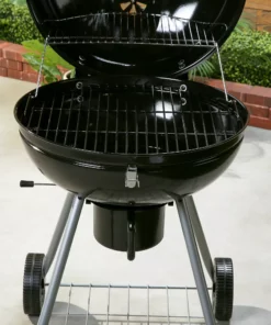 Mr. Bar-B-Q Grills Stand Up Charcoal Grill 22.17-in W Black/Porcelain Kettle Charcoal Grill -Mmaster Outlet Shop 44018144