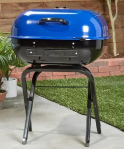 Americana Grills 21.25-in W Ocean Blue Kettle Charcoal Grill 8 Americana Grills 21.25-in W Ocean Blue Kettle Charcoal Grill -Mmaster Outlet Shop 44018185