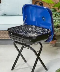 Americana Grills 21.25-in W Ocean Blue Kettle Charcoal Grill 11 Americana Grills 21.25-in W Ocean Blue Kettle Charcoal Grill -Mmaster Outlet Shop 44018189
