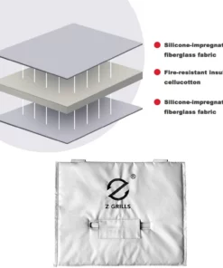 Z GRILLS Grilling Tools & Accessories 550b 41.8-in W x 28.9-in H Silver Charcoal Grill Cover -Mmaster Outlet Shop 44127971