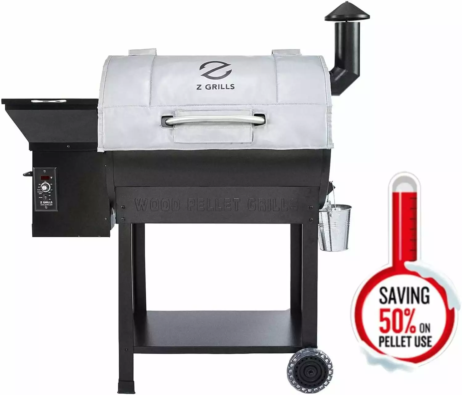 Z GRILLS Grilling Tools & Accessories 700 46-in W x 29-in H Silver Built-In Gas Grill Cover 2 Z GRILLS Grilling Tools & Accessories 700 46-in W x 29-in H Silver Built-In Gas Grill Cover - Image 2