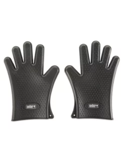Weber Grilling Tools & Accessories 2-Pack Black Silicone Grill Gloves