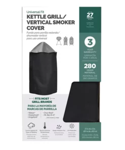 Universal Grilling Tools & Accessories 27.5-in W x 35-in H Black Vertical Smoker Cover -Mmaster Outlet Shop 44462395