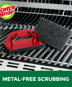 Scotch-Brite Grilling Tools & Accessories Heavy Duty Grill Scrubber Polyester Plastic 3.8-in Grill Brush -Mmaster Outlet Shop 44548485 scaled